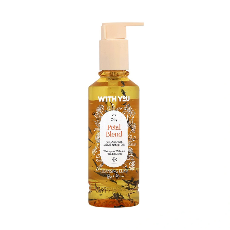 روغن پاککننده آرایش صورت ویت یو مدل Petal Blend مناسب برای انواع پوست حجم 200 میلیلیتر