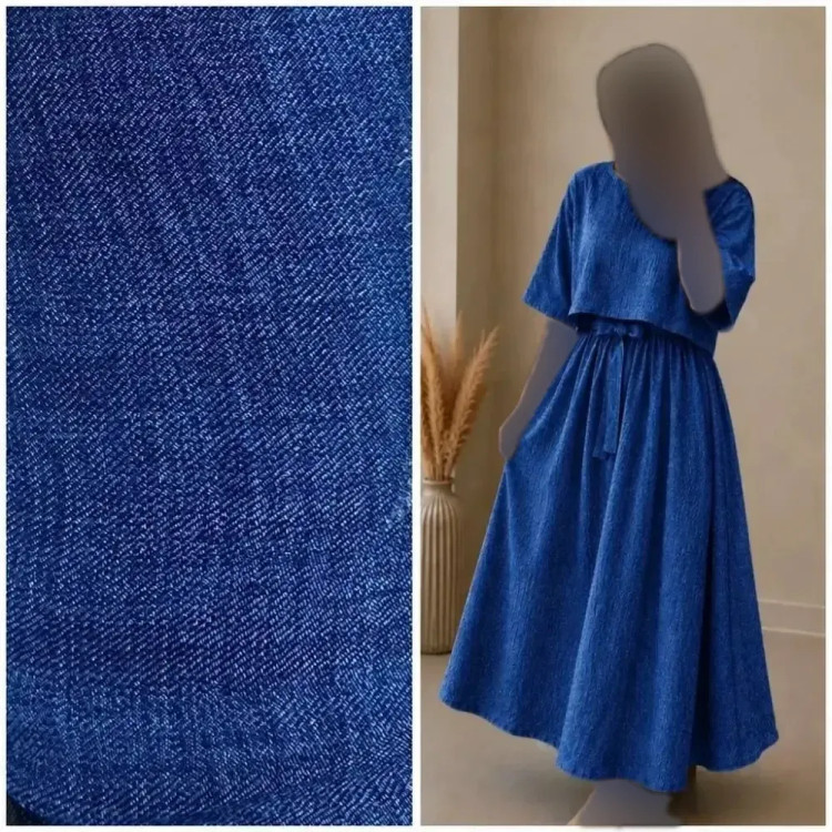 شنل سارافون آنا شانتون کتان سایز 38 تا 46 سبز صدری سورمه ای نسکافه ای