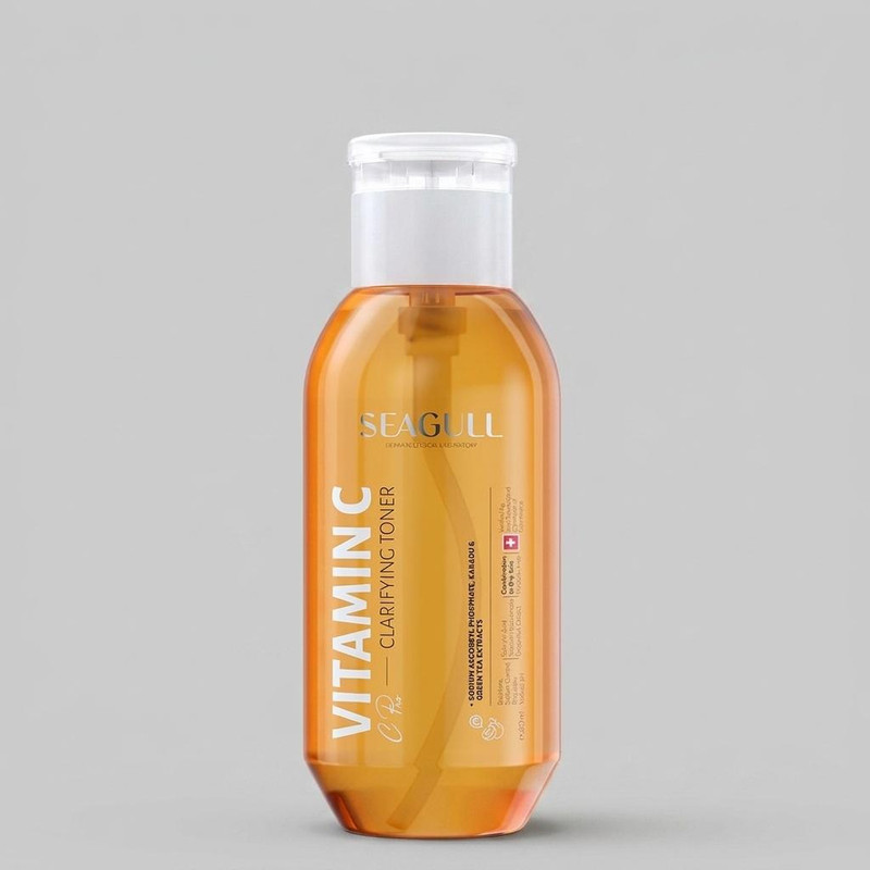تونر روشن کننده صورت سی گل مدل vitamin C مناسب پوست های چرب و مختلط حجم 250 میلی لیتر