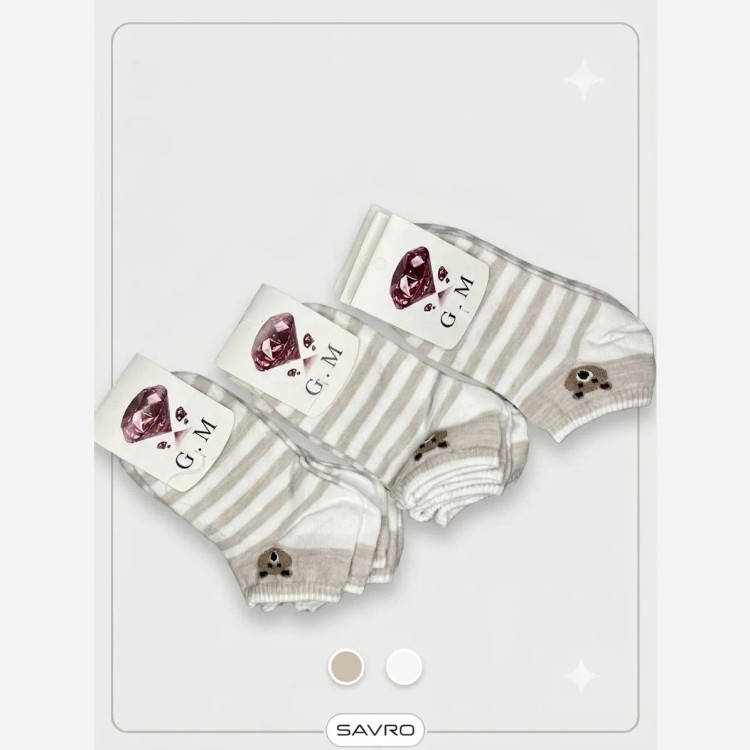 🧦 جوراب مچی زنانه طرحدار (5)