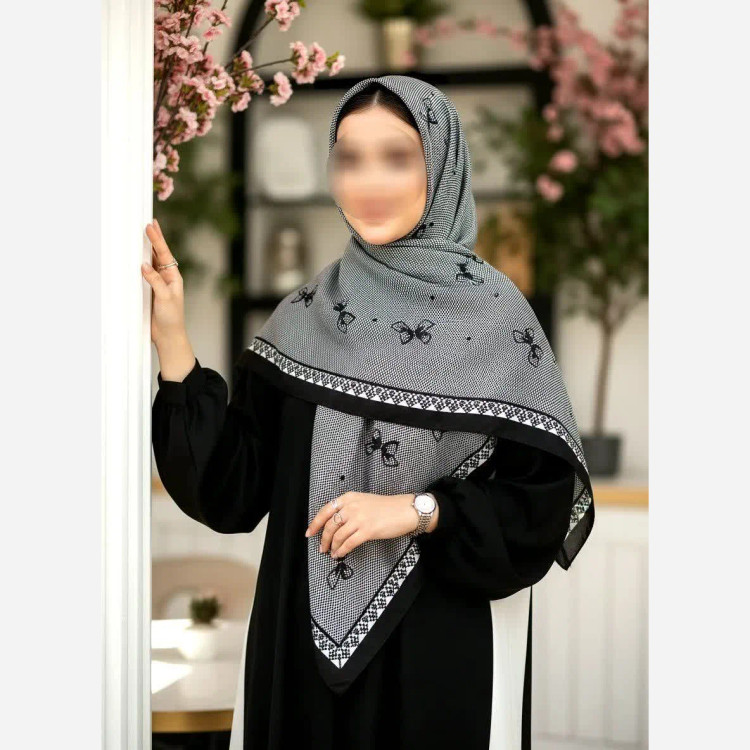 روسری طرحدار نخی درجه یک