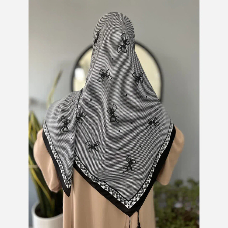 روسری طرحدار نخی درجه یک