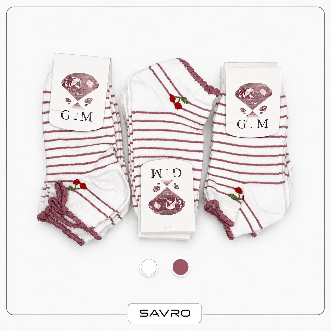 🧦 جوراب مچی زنانه طرحدار (3)