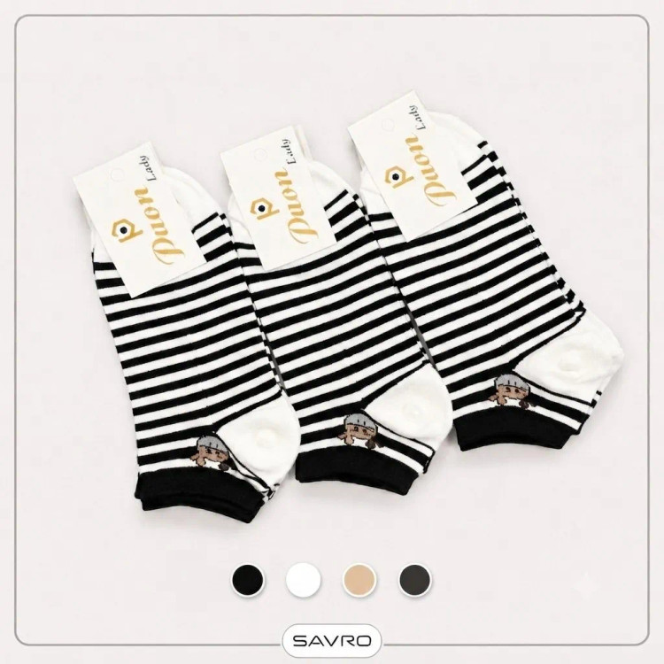 🧦 جوراب مچی زنانه طرحدار (2)