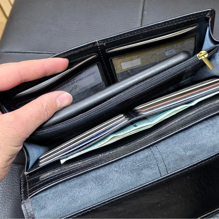 کیف دستی پاسپورتی چرم اصل گاوی مردانه (2)