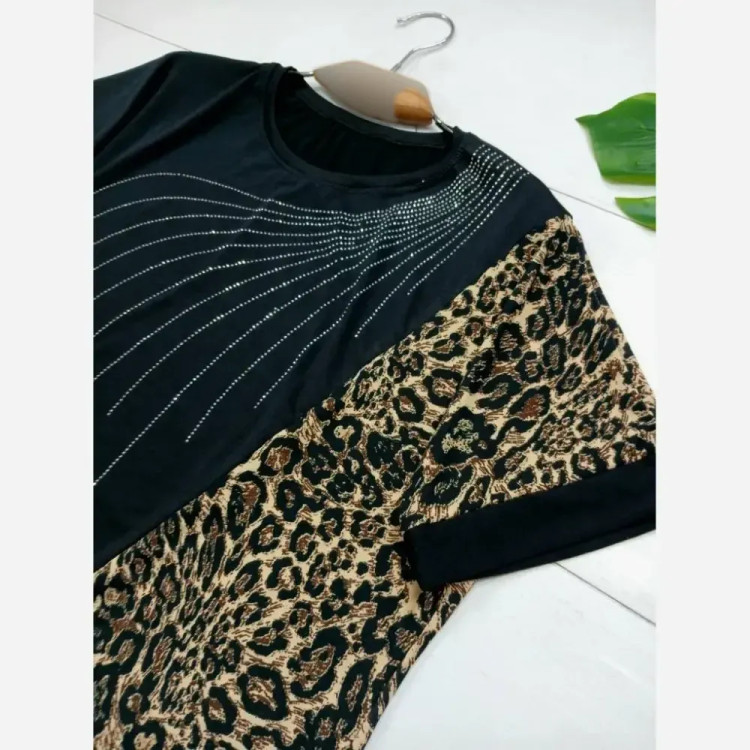 ست بلوز و شلوار زنانه قواره دار ویسکو الیزه فول کش سایز بزرگ (2)