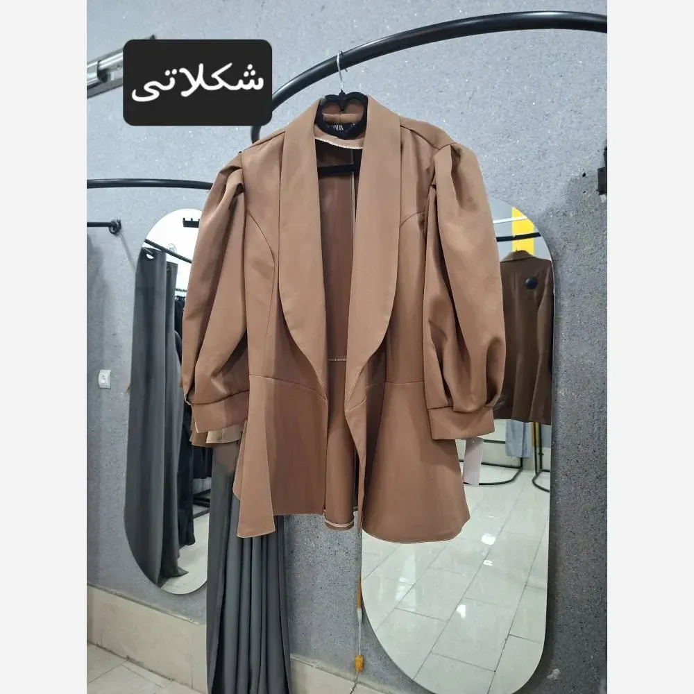 کت زنانه مازراتی کمربند دار مدل صوفیا
