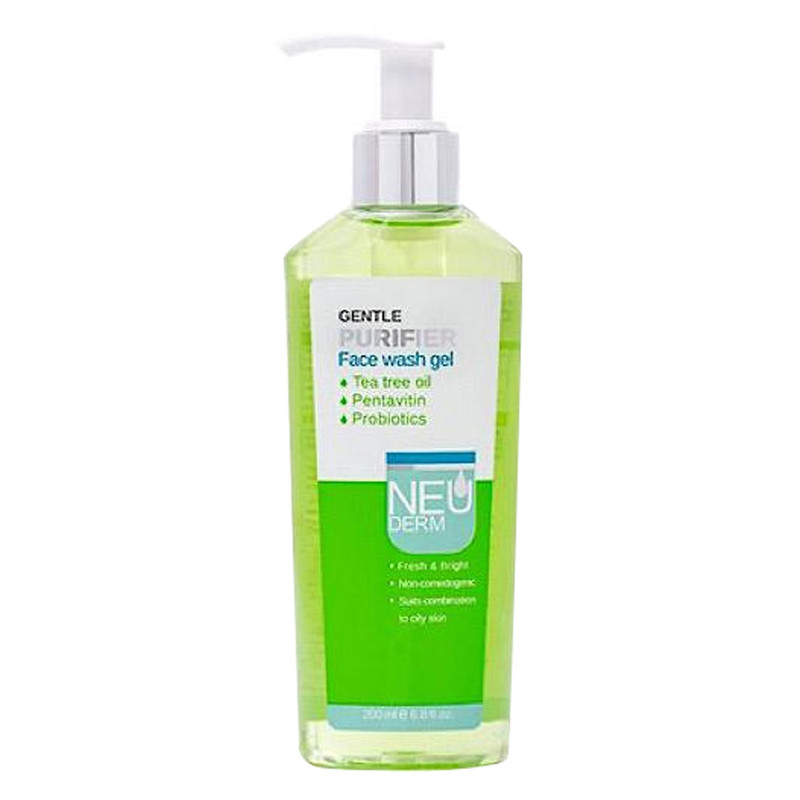 ژل شستوشوی صورت نئودرم مدل Gentle Purifier مناسب برای پوست چرب حجم 200 میلیلیتر