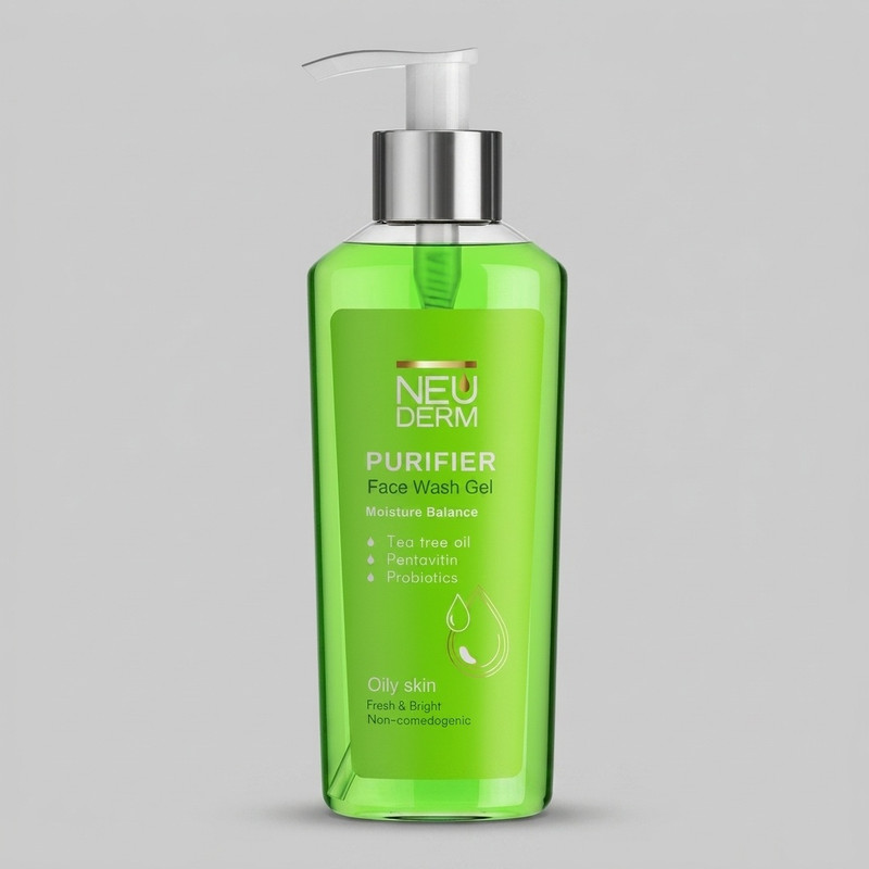ژل شستوشوی صورت نئودرم مدل Gentle Purifier مناسب برای پوست چرب حجم 200 میلیلیتر