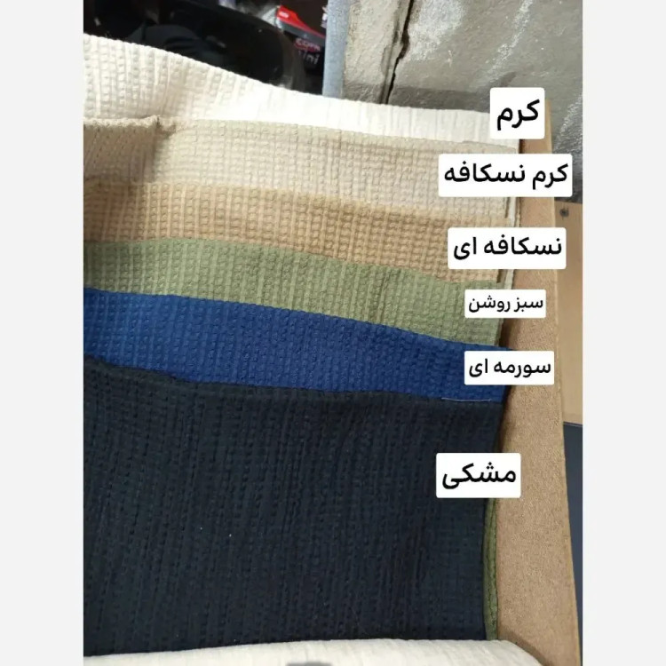 مانتو میخک جنس حصیری قواره آزاد فری سایز با گل سینه
