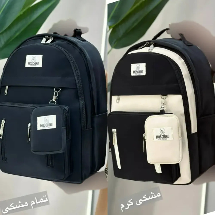 کوله پشتی همتا جنس دیبا ضد آب اسپرت مشکی