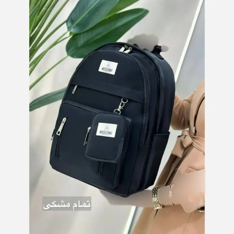 کوله پشتی همتا جنس دیبا ضد آب اسپرت مشکی