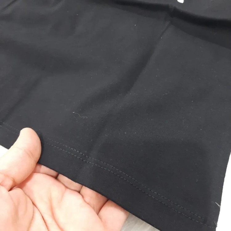 تیشرت لش مشکی دخترانه و پسرانه پنبه سوپر تیپ لاکرا سایز 50 تا 65