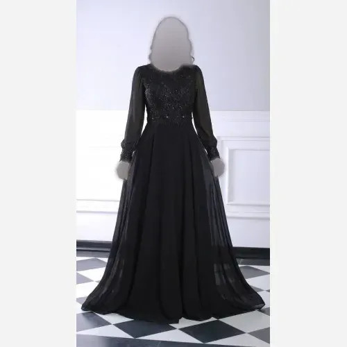 پیراهن مجلسی زنانه سایز بزرگ حریر و دانتل پولکی پوشیده کاپدار رنگ مشکی سورمه ای سبز بادمجونی زرشکی