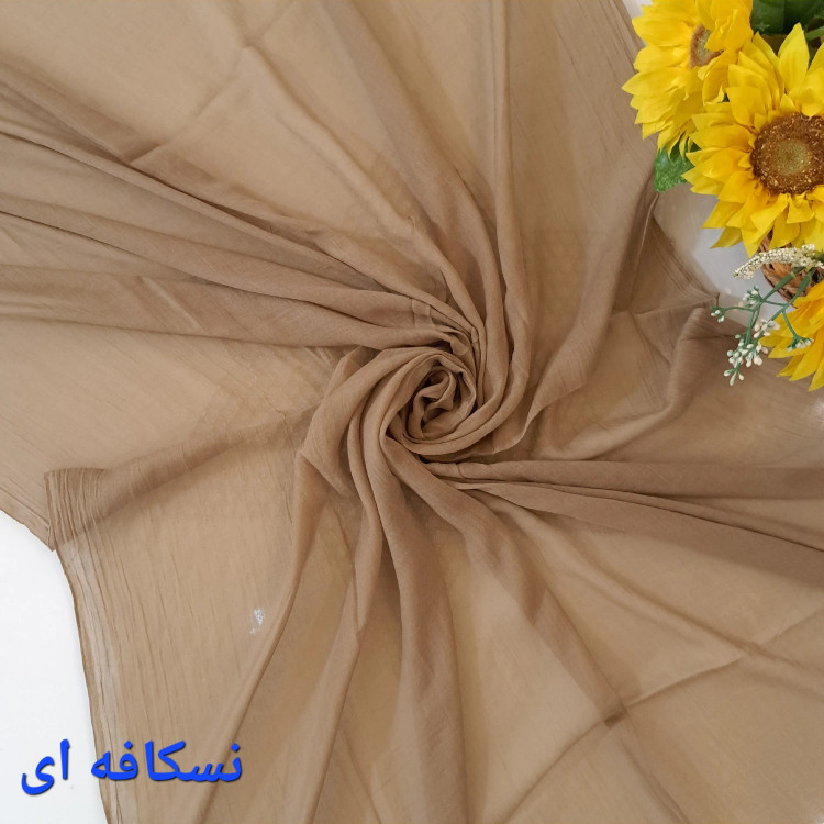 شال نخی سوپر نخ گیاهی ساده ابعاد 200 در 80 مناسب بهار و تابستان