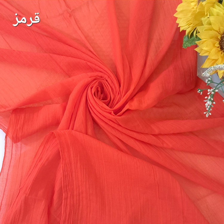 شال نخی سوپر نخ گیاهی ساده ابعاد 200 در 80 مناسب بهار و تابستان