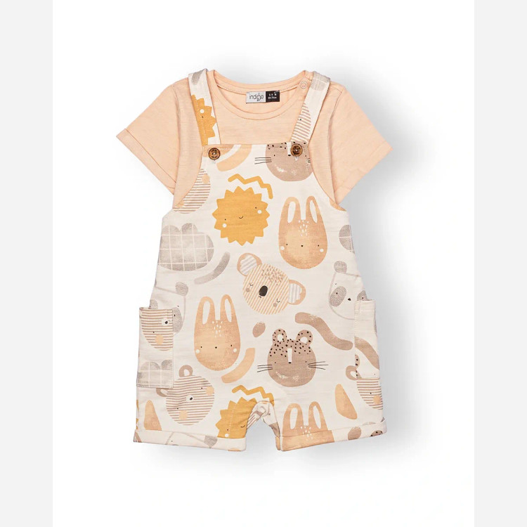 ست دوبنده و تیشرت پسرانه طرح سانی آستین کوتاه