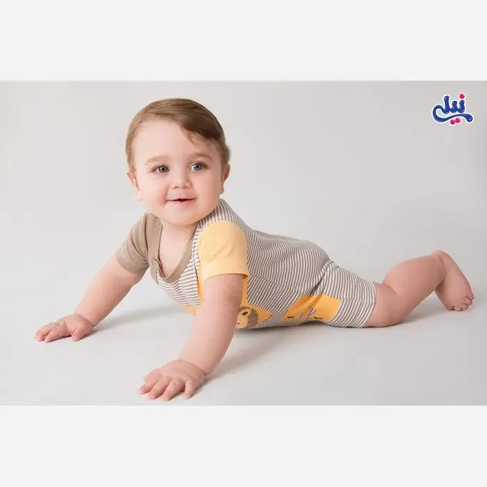رامپر نوزادی شیر نخ پنبه ضد حساسیت