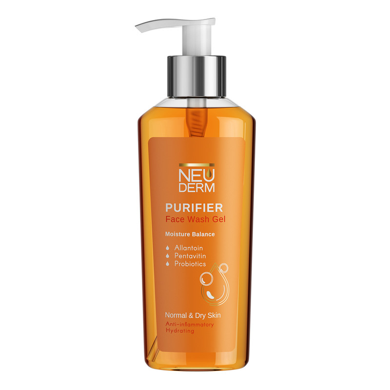 ژل شستوشوی صورت نئودرم مدل Gentle Purifier مناسب برای پوست خشک حجم 200 میلیلیتر