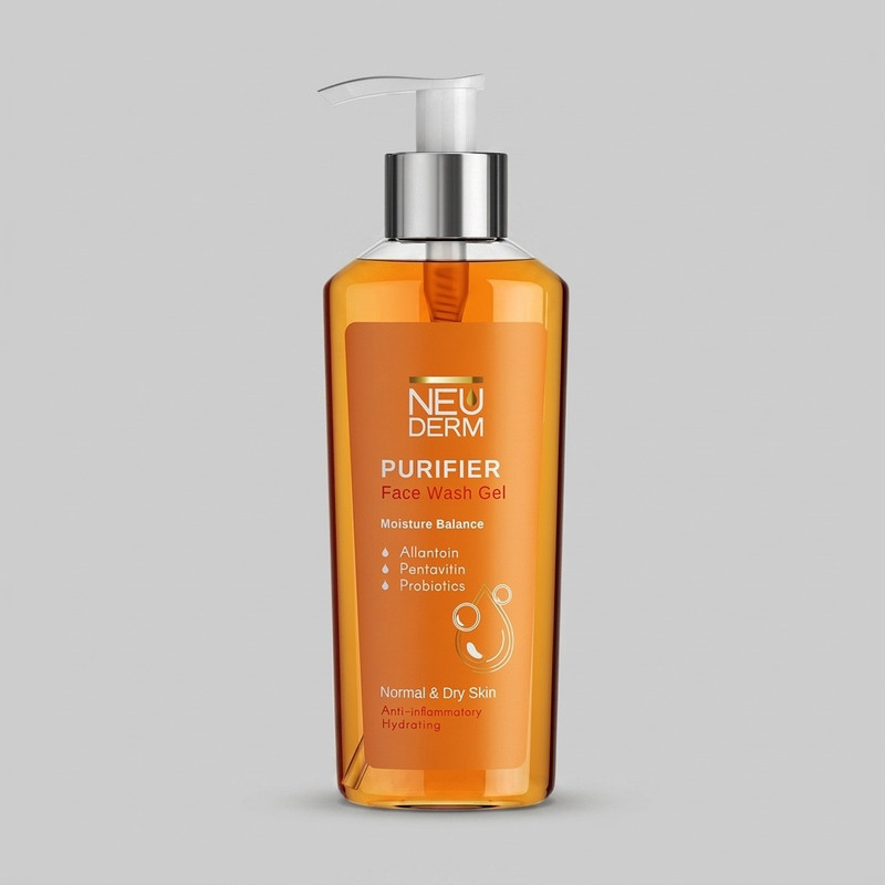 ژل شست‌وشوی صورت نئودرم مدل Gentle Purifier مناسب برای پوست خشک حجم 200 میلی‌لیتر