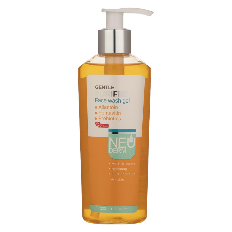 ژل شستوشوی صورت نئودرم مدل Gentle Purifier مناسب برای پوست خشک حجم 200 میلیلیتر