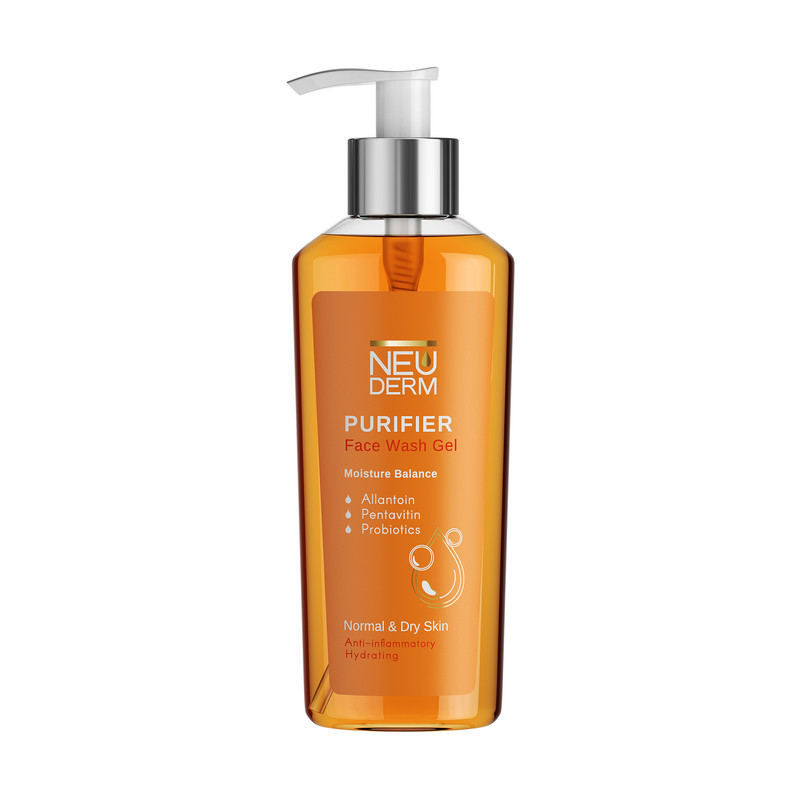ژل شستوشوی صورت نئودرم مدل Gentle Purifier مناسب برای پوست خشک حجم 200 میلیلیتر