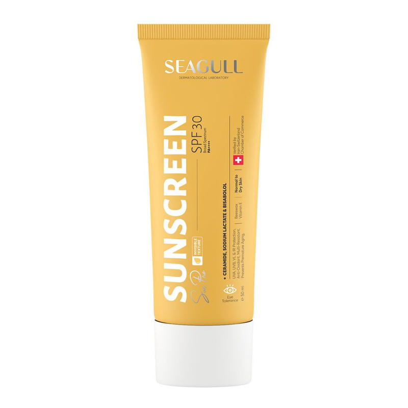 کرم ضد آفتاب بدون رنگ سی گل SPF 30 مدل Proمناسب پوستهای خشک و معمولی حجم 50 میلیلیتر