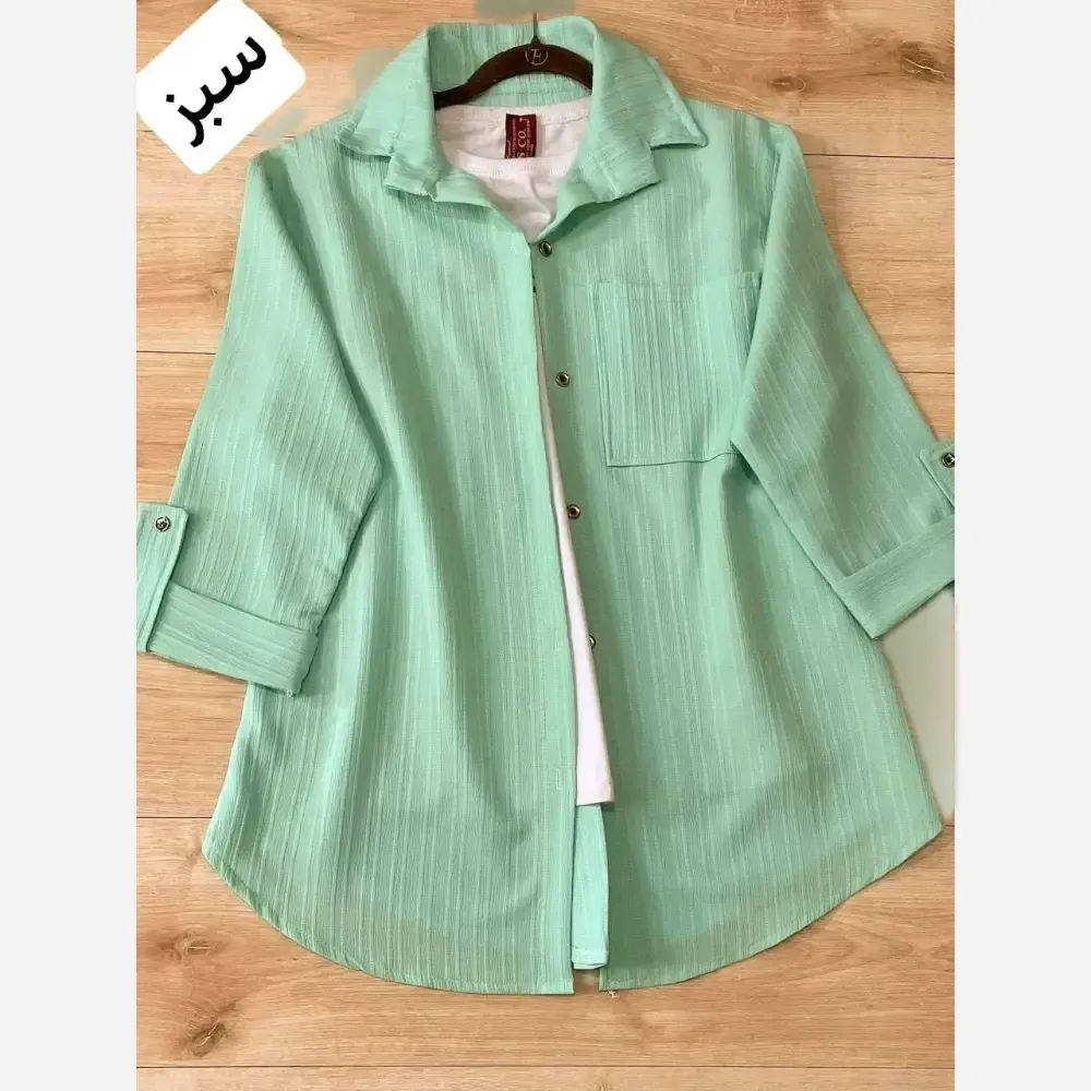 ست زنانه جلو دکمه جنس ایوا فری سایز 36 تا 46