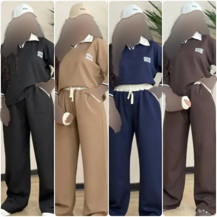 ست بلوز و شلوار زنانه مازراتی درجه یک مدل Miu Miu فری سایز