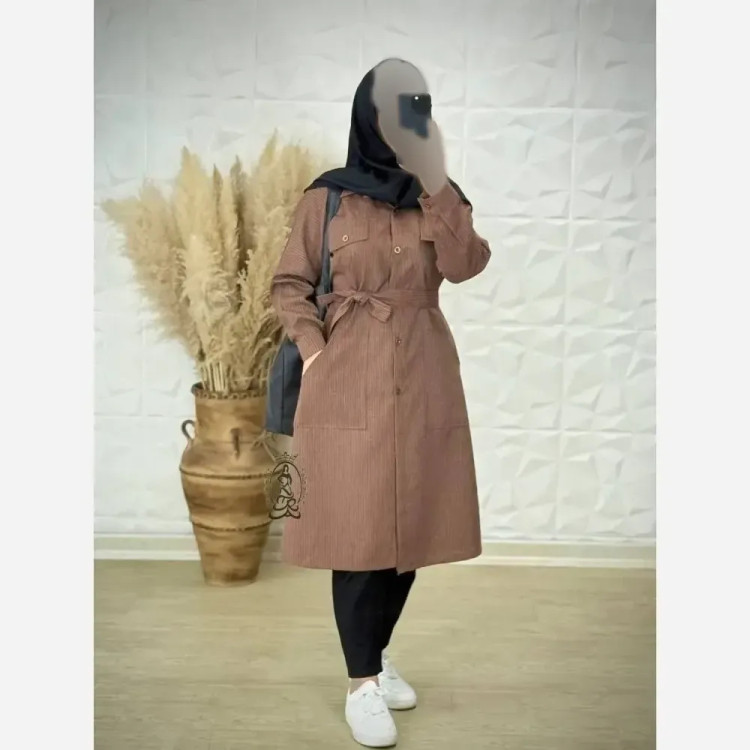 مانتو دیپلمات رنگی زنانه جنس پرشیا مکانیک فری سایز