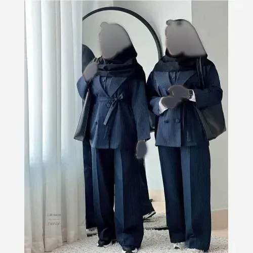 ست سه تیکه مانتو ژیله و شلوار پرشیا دیپلمات درجه یک