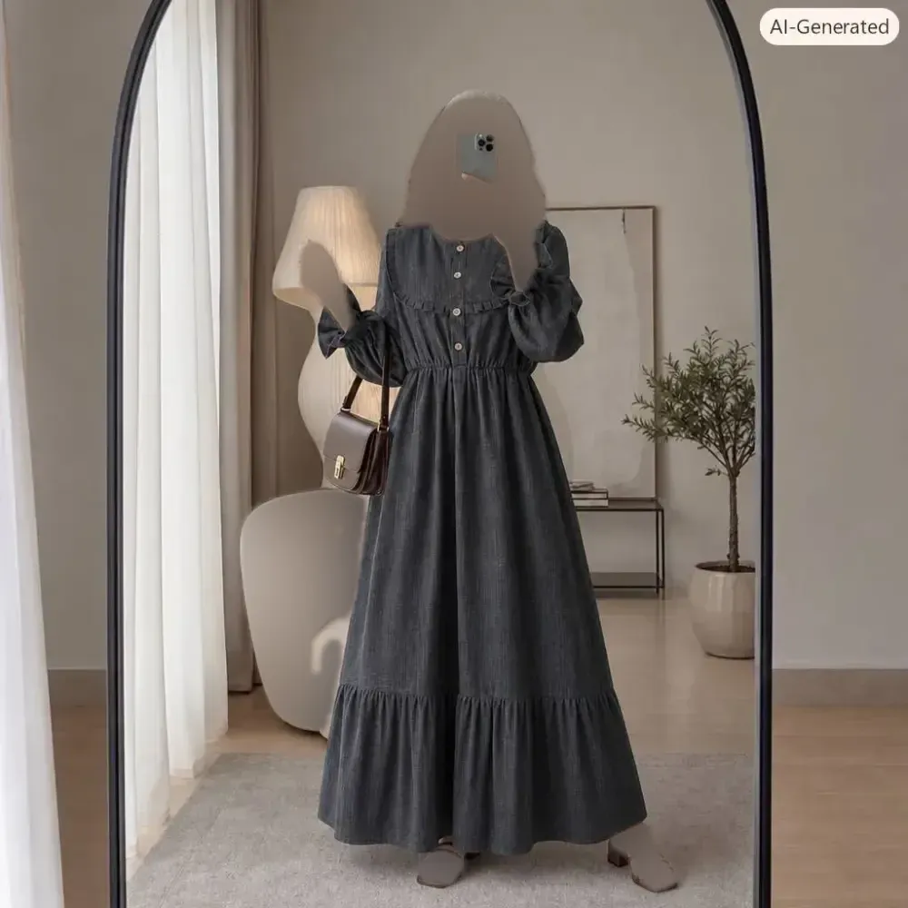 پیراهن مزونی زنانه صوفیا ژاکارد زیپی فری سایز مدل دلربا