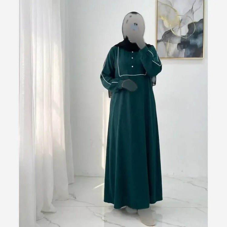 عبای مارال جنس کرپ ابروبادی درجه یک فری سایز مناسب شیردهی قد 135
