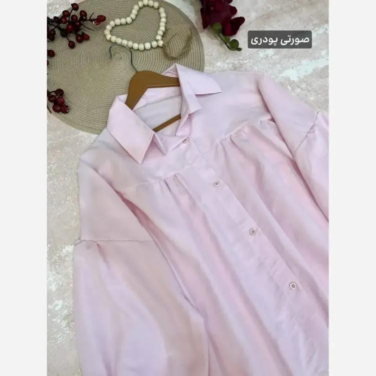 شومیز زنانه مدل لیسا استایل عروسکی فری سایز پارچه پری لطیف و خنک
