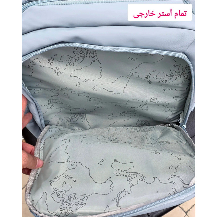 کوله پشتی پاستیلی اسپرت پریزیدنت وارداتی ضد خش جادار با محفظه لپ تاپ