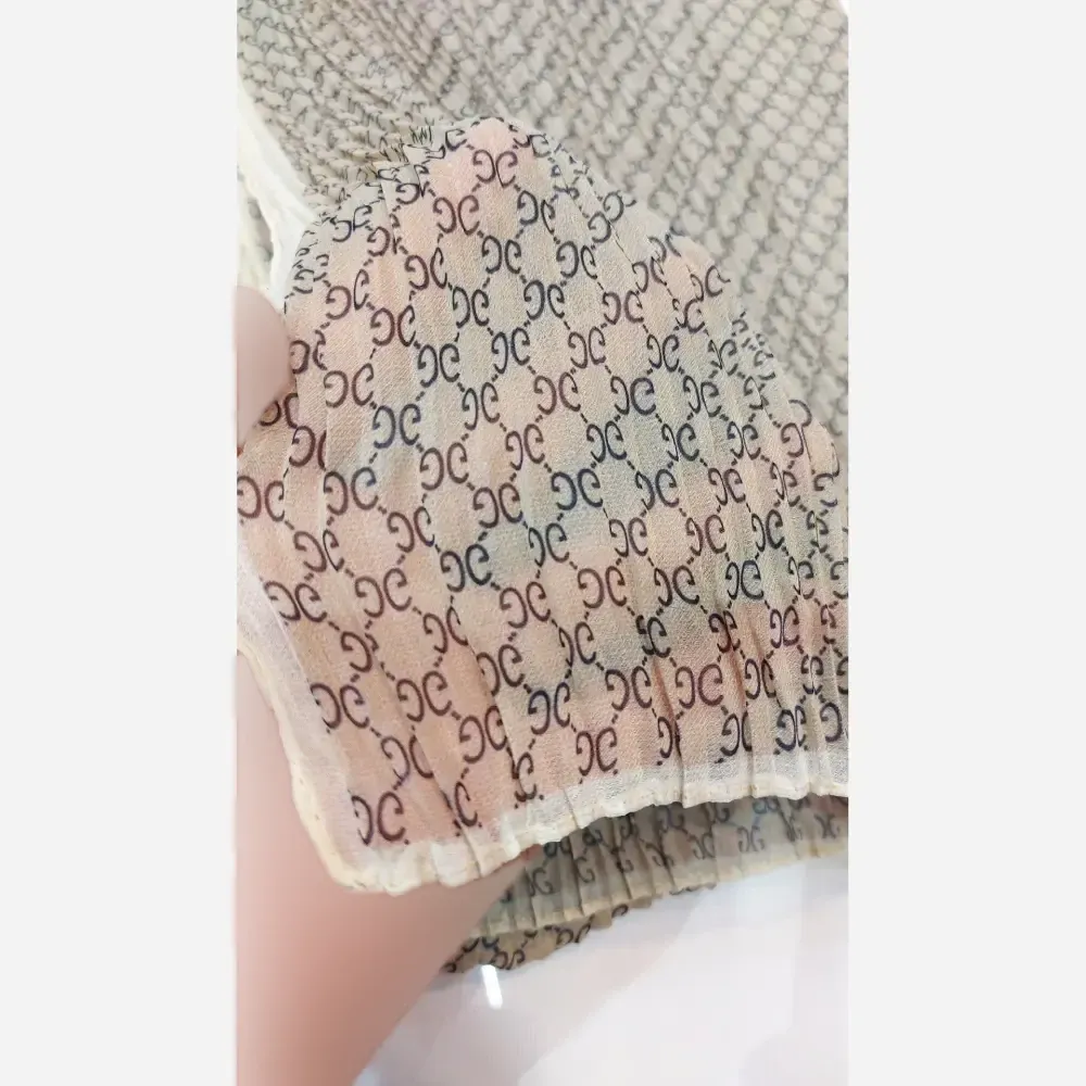 شال حریر پلیسه مجلسی بهاره سایز 200 در 75 سانت