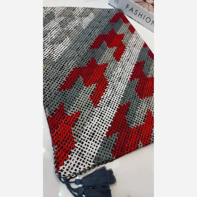 شال نخی بهاره نرم و لطیف قواره 200 در 75 سانت