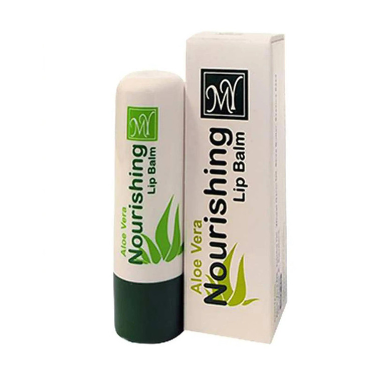 بالم لب مای مدل Aloe Vera Nourishing با عصاره شیباتر، مرطوبکننده و نرمکننده برای پوست خشک و ترکخورده، بیرنگ