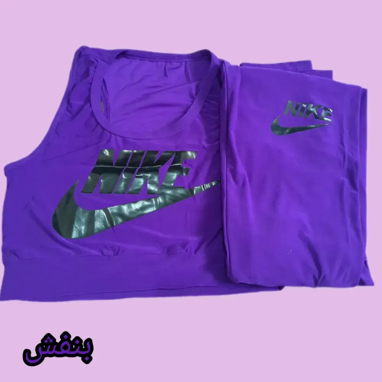 ست نیم تنه و ساپورت ورزشی زنانه جنس فیلامنت فول کش سایز 38 تا 48