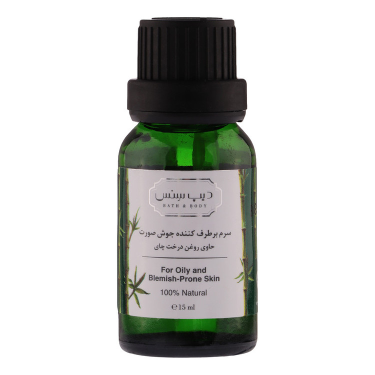سرم ضد جوش دیپ سنس مدل TEA TREE مناسب برای پوست های مختلط و چرب حجم 15 میلی لیتر
