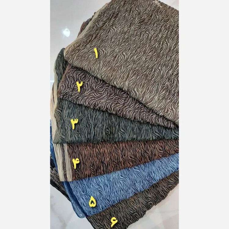شال مجلسی حریر بهاره پلیسه قواره 200 در 75 سانت