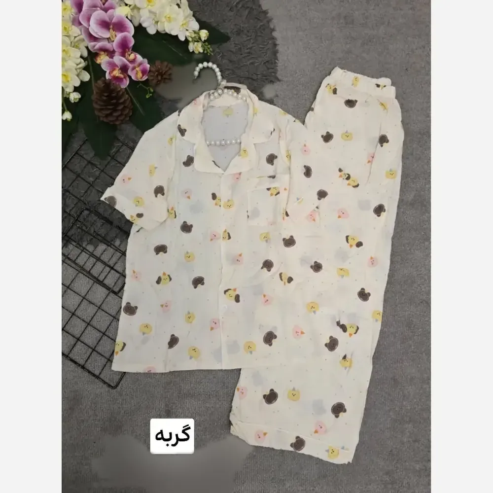 ست هانا نخی وارداتی خنک و سبک فری سایز