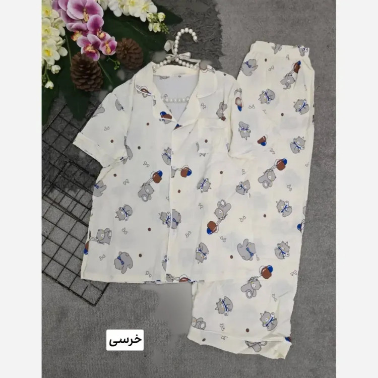 ست هانا نخی وارداتی خنک و سبک فری سایز