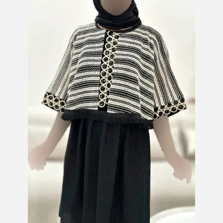ست دو تکه زنانه رویه قلاب بافی و زیره الیزه فری سایز