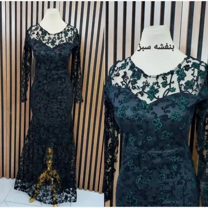 ماکسی هیلدا جنس فلوک مخمل شاین قد 160 سانتی متر