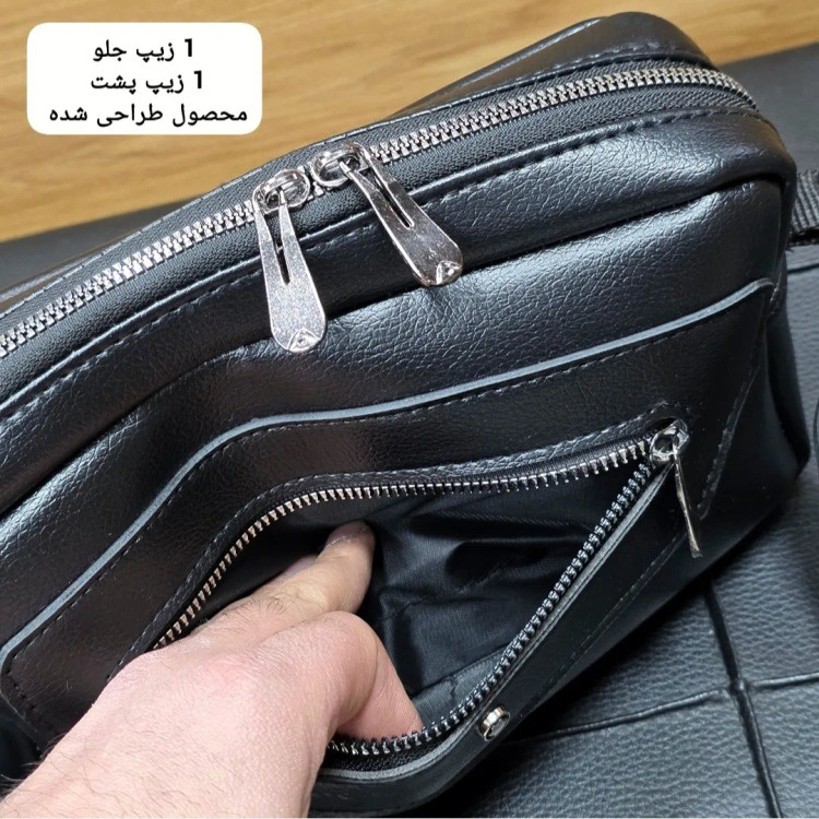کیف دستی و دوشی پاسپورتی مونت بلانک چرم خارجی درجه یک