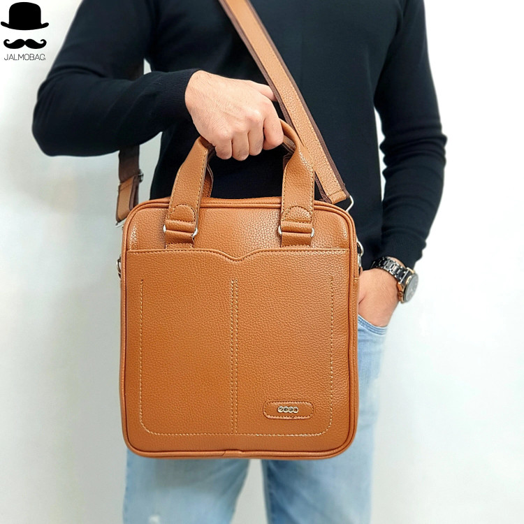 کیف اداری لپتاپی چرمی اِکو ایستاده دستی و دوشی