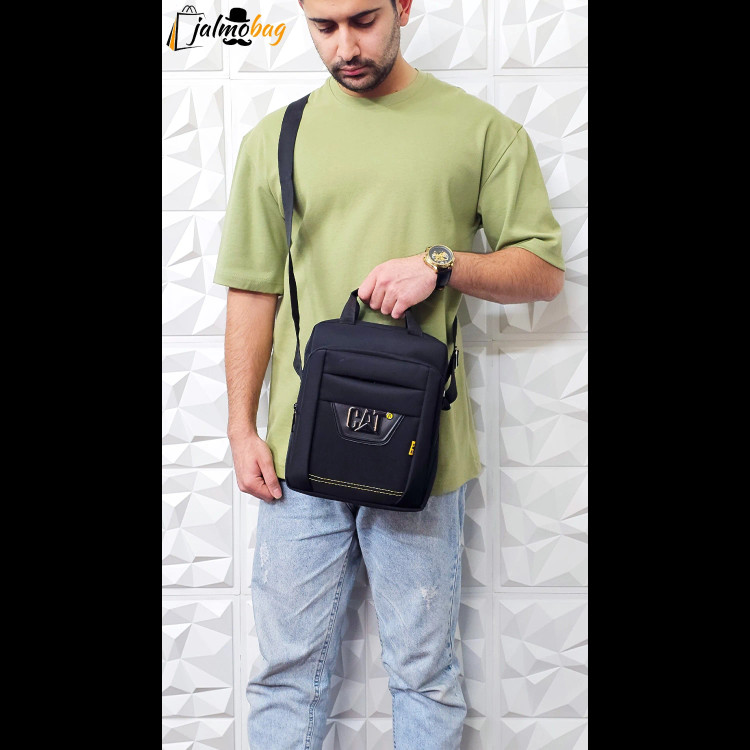 کیف دوشی مردانه برزنتی دیبا کت کوچک مشکی