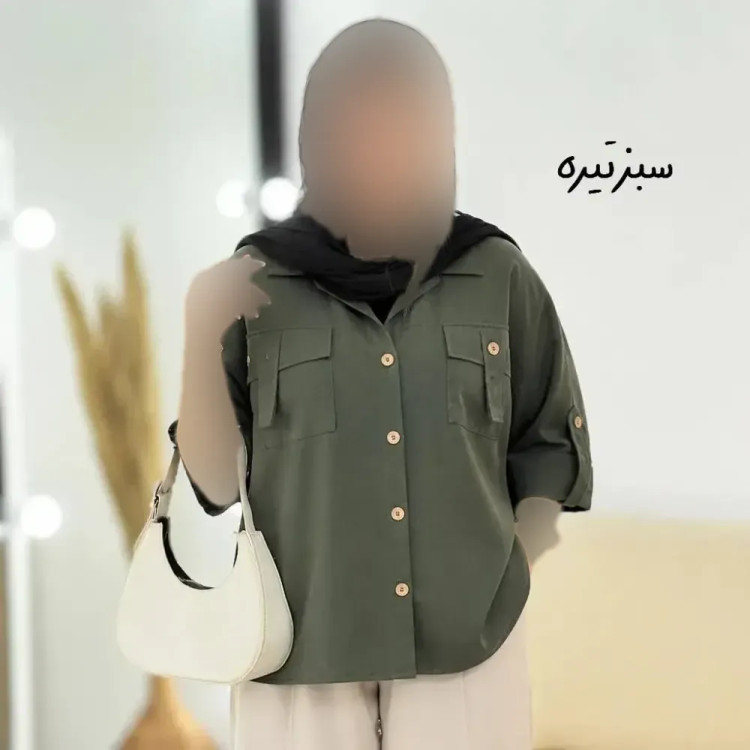 شومیز تابستونی لینن جیب بندی (2)