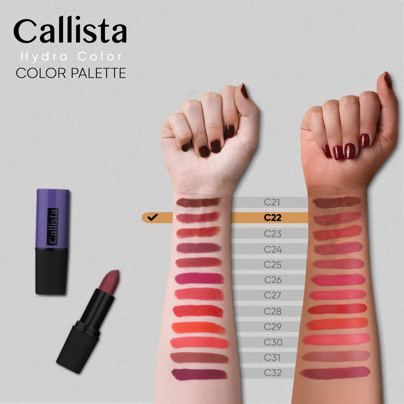 رژ لب جامد کالیستا سری Hydra Color شماره C22